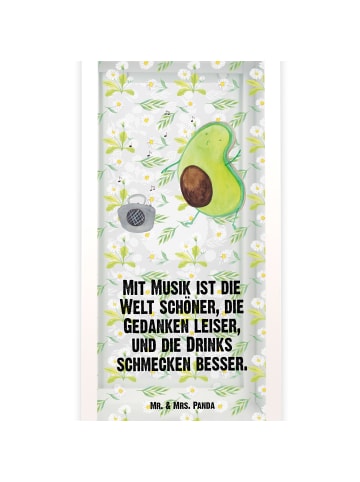 Mr. & Mrs. Panda Gartenlaterne Avocado Tanzen mit Spruch in Transparent