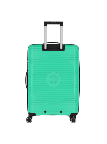 travelite Orbita 4 Rollen Kofferset 3-teilig mit Dehnfalte in grün