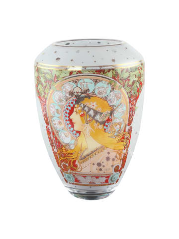 Goebel Vase " Alphonse Mucha  Sternzeichen " in Bunt