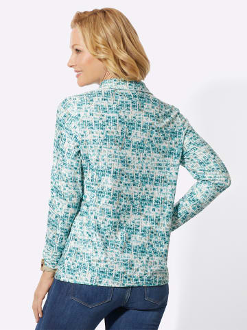 WITT WEIDEN Winter-Shirt in ecru-ozean-bedruckt