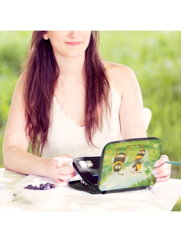 Mr. & Mrs. Panda Etui Bienen Paar Design ohne Spruch in Weiß