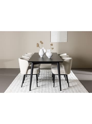 ebuy24 Essgruppe Ellis (7-teilig) Schwarz 85 x 230 cm
