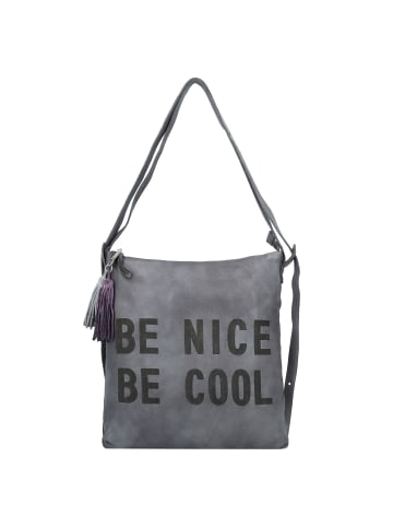 TASCHENDIEB Paniglgasse 4 Schultertasche Leder 33 cm grey