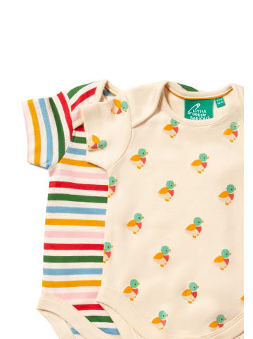 Little Green Radicals Bio-Baby-Bodysuit-Set 2er-Pack in Bunt
