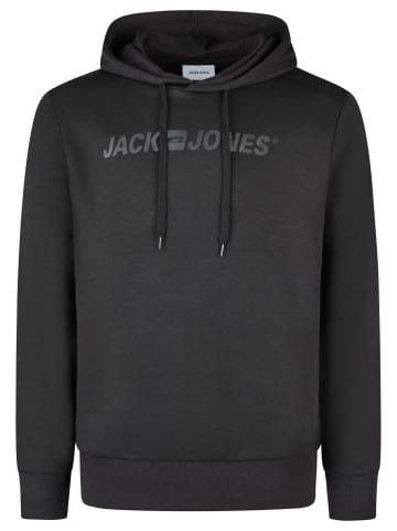 Jack & Jones Pullover JJMORTY OLD LOGO SWEAT HOOD SMU in Schwarz