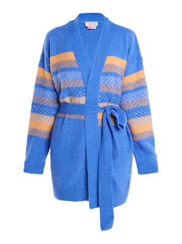 IZIA Damen Cardigan in Blau Mehrfarbig