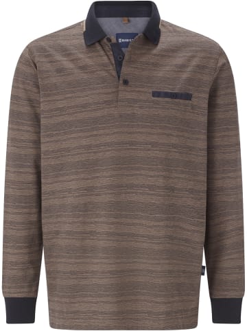 BABISTA Langarm-Poloshirt ALRENTI in hellbraun melange