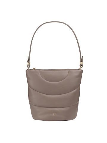 DuDu Barbara Schultertasche Leder 24.5 cm in taupe