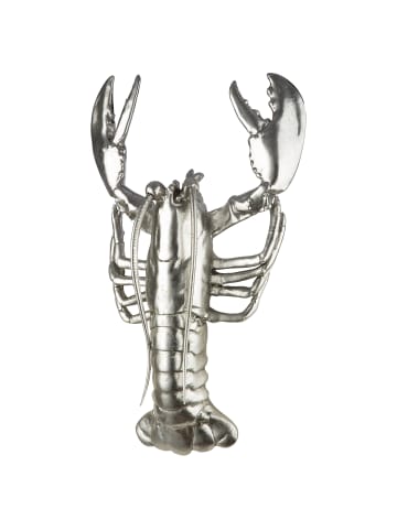GILDE Figur, Wandobjekt Lobster silberfarben - (H) 41,5 cm