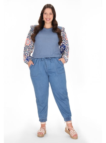 usha FESTIVAL Plus Size Pants in blue