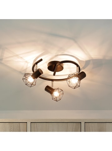 Licht-Erlebnisse Spot Strahler Ø 44 x (H)14 cm in SchwarzSchwarz