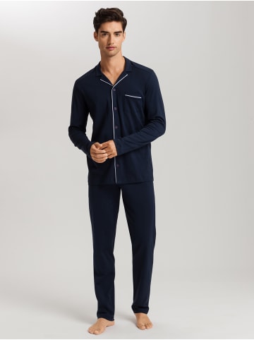 Hanro Pyjama Day & Night in deep navy