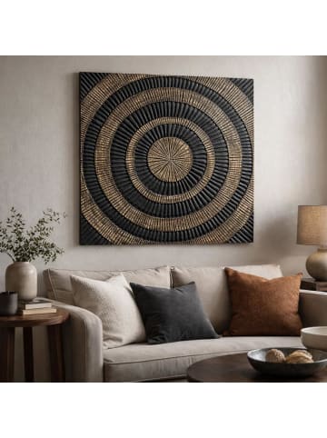 kobolo Wandobjekt DELHI24 in Schwarz