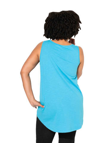 Angel of Style Strick-Top in mineralblau