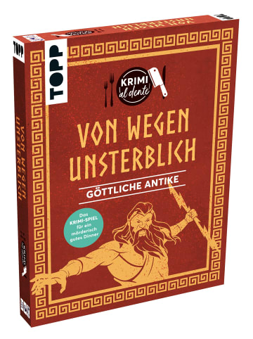 frechverlag Brettspiel Krimi al dente  Goettliche Antike: Von wegen - Ab 16 Jahren