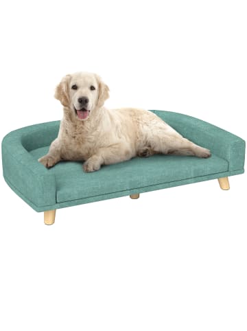 Pawhut Hundesofa Grün 98L x 67B x 25H cm