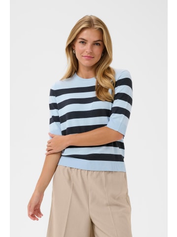 CULTURE Strickpullover CUsabi Relaxed fit in Cashmere Blue/Salute Stripe