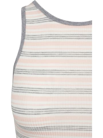 Urban Classics Tank-Tops in pink/white/grey