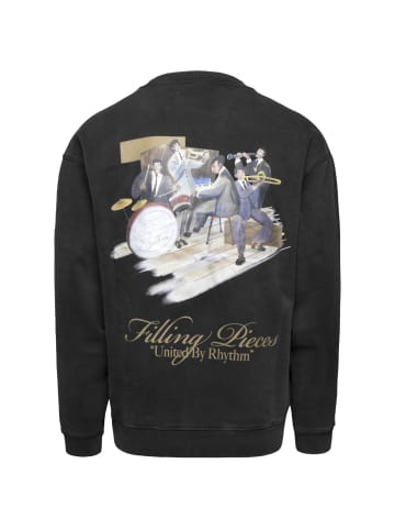 FILLING PIECES Sweatshirt Band Vintage in schwarz