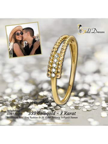 GoldDream 333 Gelbgold - 8 Karat Damen Ringe Fashion Fingerring  56 (17,8)