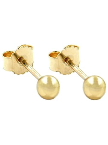 Gallay Ohrstecker Ohrring 3mm Kugel hohl 9Kt GOLD in gold