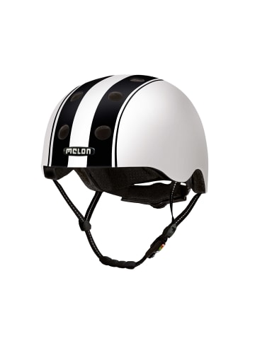 Melon® Helm Double Black White (matte) in weiß