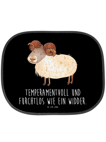 Mr. & Mrs. Panda sonnenschutz Sternzeichen Widder mit Spruch in Schwarz