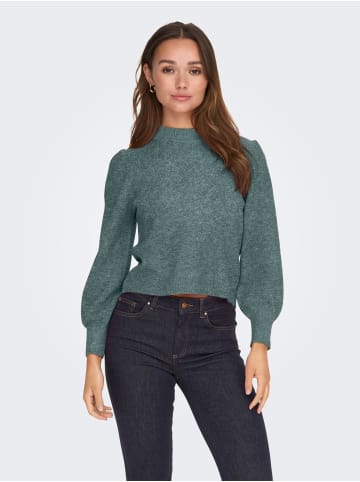 JACQUELINE de YONG Pullover Strick Rundhals Langarm regular fit in Petrol