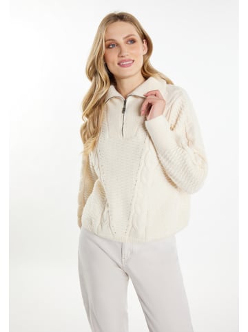 DreiMaster Vintage Damen Strickpullover in Wollweiss