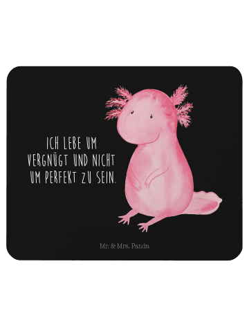 Mr. & Mrs. Panda Mauspad Axolotl Niedlich mit Spruch in Schwarz