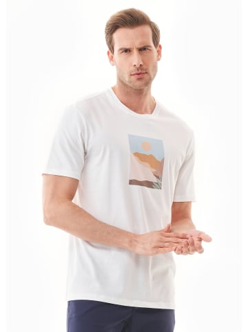 Organication T-Shirt "MOR15813" in Cremeweiß