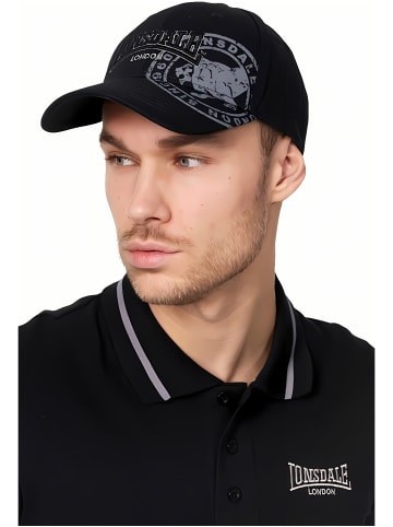 Lonsdale Cap "Leiston" in Schwarz
