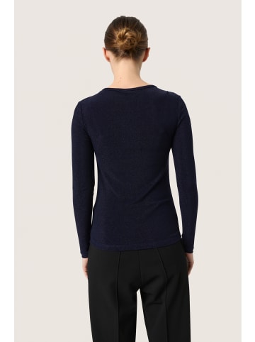 Soaked in Luxury Langarm-Shirt SLSkylara Slim fit in Night Sky