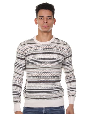 FIOCEO Pullover in beige/grün