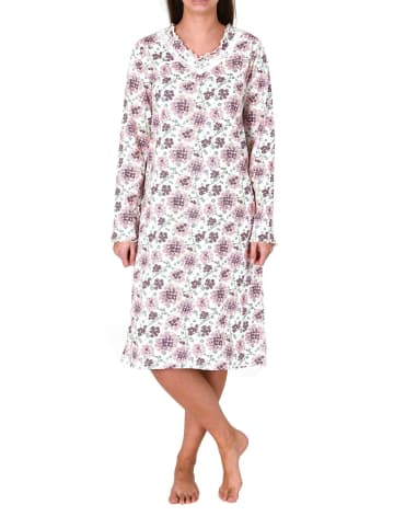 NORMANN Verspielt Nachthemd Spitze floralem Design - 82948 in weiss