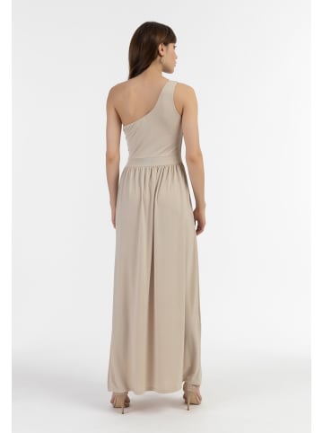 faina One-Shoulder Maxikleid in Creme