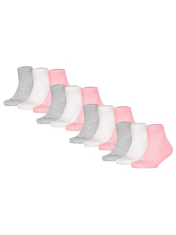 Puma Socken 12er Pack in Grau/Weiß/Rosa