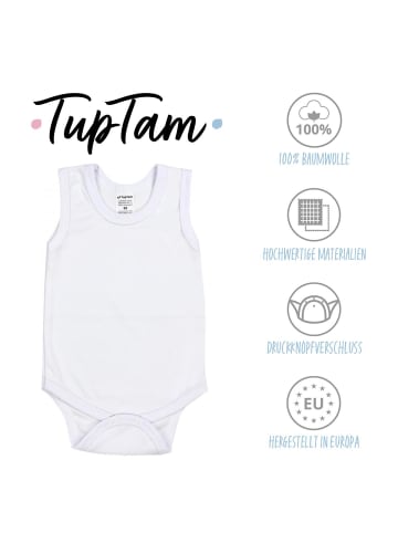 TupTam Baby Jungen Achselbody 5er Pack in weiß