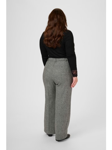 KAFFE curve Hose KCthilla Regular fit in Black/Grey Tweed