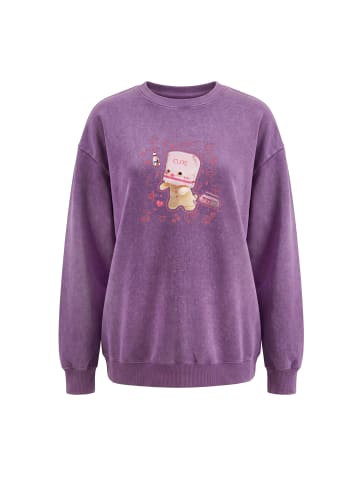 myMo Women Sweatshirt in Purple