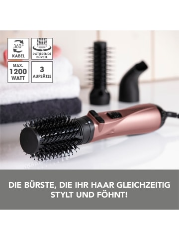 VITALmaxx Stylingbürste 3in1 1200W anthrazit/rosegold  grau