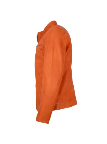 JILANI Lederjacke Lammnappa in Orange