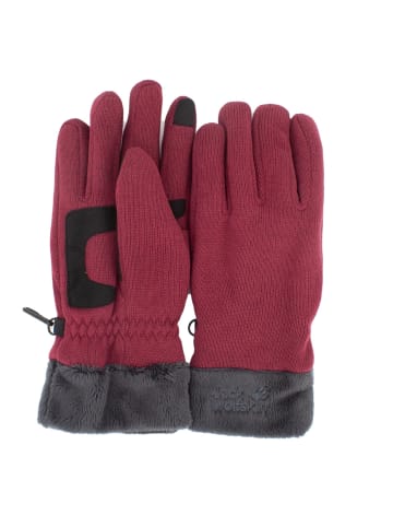 Jack Wolfskin Accessoires Lakeland Glove Fleece in Rot