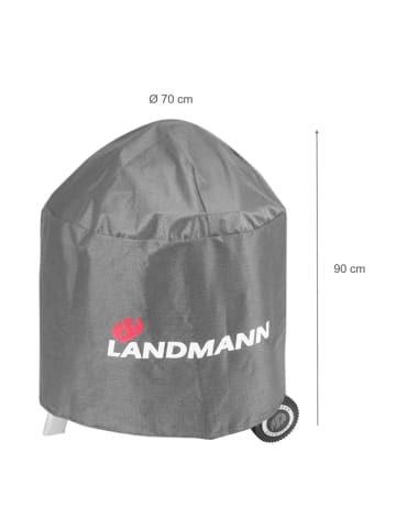 Landmann Wetterschutzhaube Premium - 90x70x70 cm - grau
