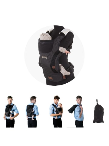 Chipolino Babytrage Bobby 4 in 1 in schwarz