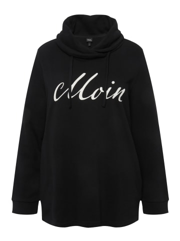 Ulla Popken Sweatshirt in schwarz