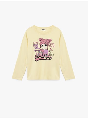 KOTON TSHIRT LS in Gelb