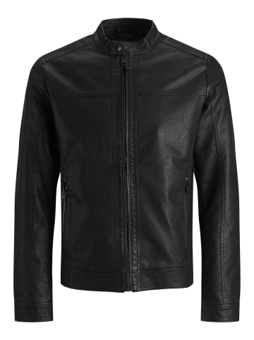 Jack & Jones Kunstlederjacke in Black