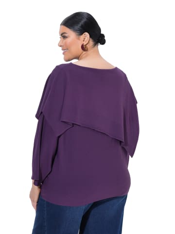 Ulla Popken Pullover in dunkle pflaume