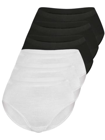 Sassa 6er Sparpack Slip Midi in black white